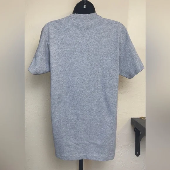 Shaka Active Soft Spun Cotton Gray T-Shirt - Picture 3 of 8